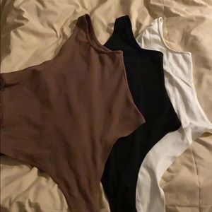 Sexy One shoulder bodysuit BUNDLE OF 3🔥
